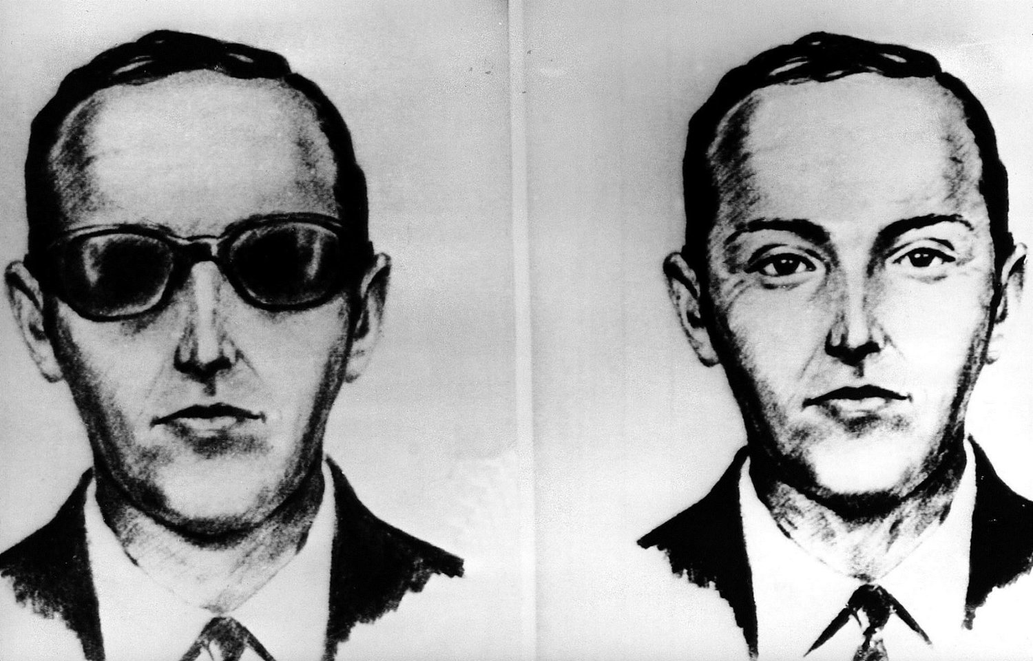 Sketch of suspect known as D.B. Cooper.